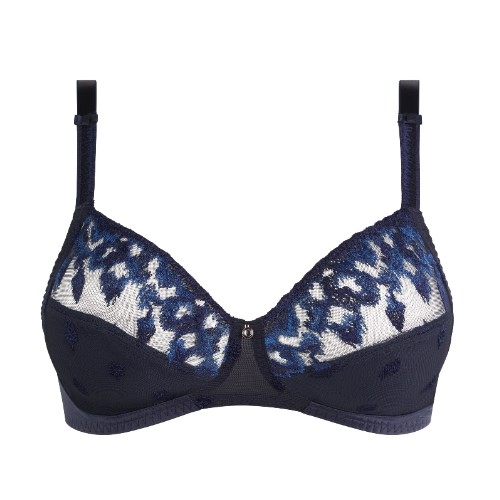 Chantelle Bold Curve blue wireless bra