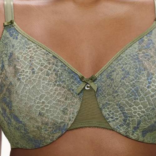 Chantelle Magnifique green non-padded bra