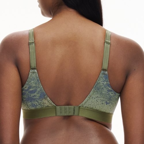 Chantelle Magnifique green wireless bra