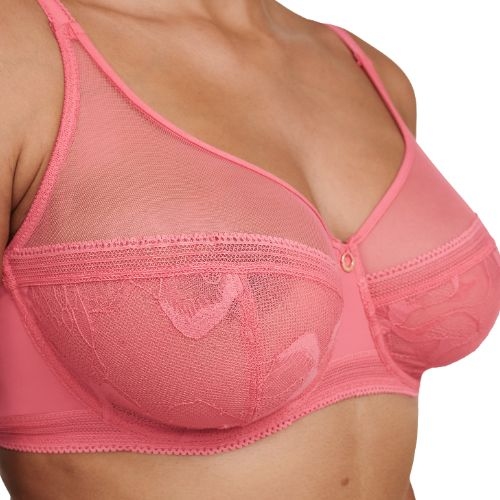 Chantelle True Lace coral non-padded bra