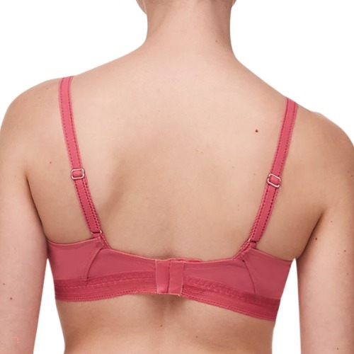 Chantelle True Lace coral wireless bra