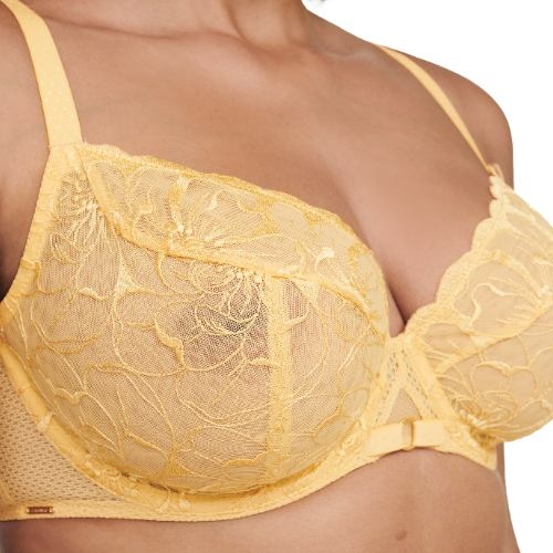 Chantelle Fleurs yellow non-padded bra