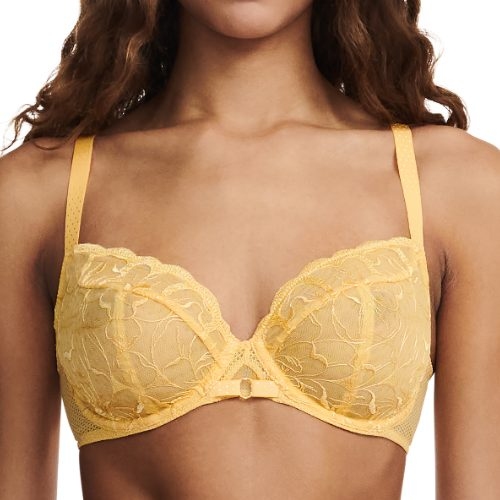Chantelle Fleurs yellow non-padded bra