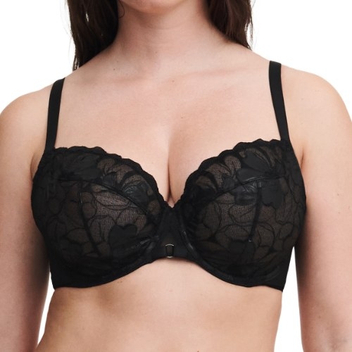Chantelle Fleurs Signature black padded bra