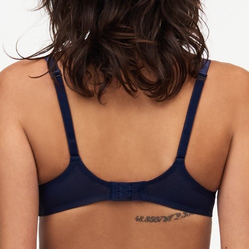 Chantelle Fleurs Signature navy blue non-padded bra