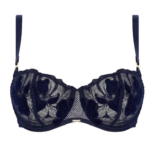Chantelle Fleurs Signature navy blue non-padded bra