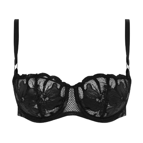Chantelle Fleurs Signature black non-padded bra