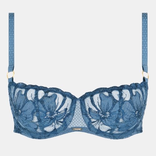 Chantelle Fleurs Signature jeans blue non-padded bra