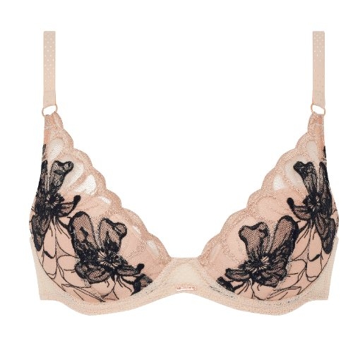 Chantelle Fleurs Signature beige padded bra
