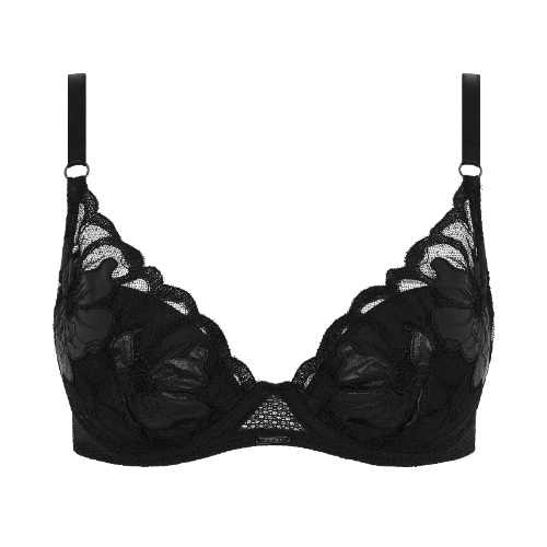 Chantelle Fleurs Signature black padded bra