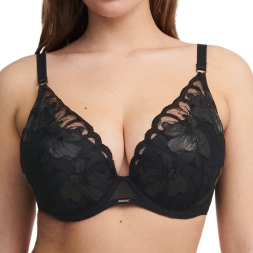 Chantelle Fleurs Signature black padded bra