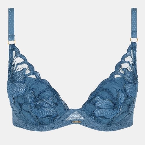 Chantelle Fleurs Signature jeans blue padded bra