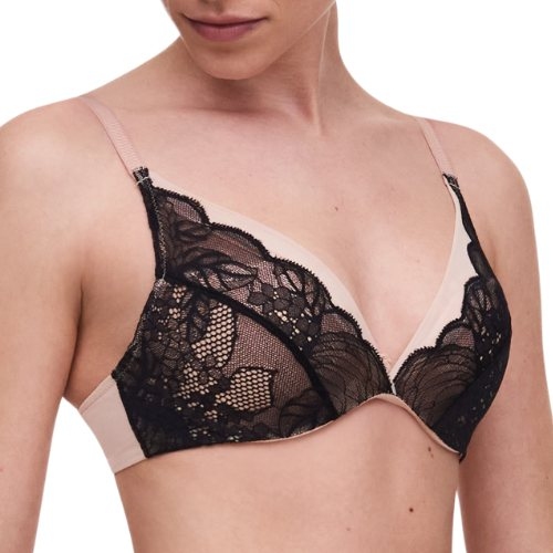 Chantelle Midnight Flowers black padded bra