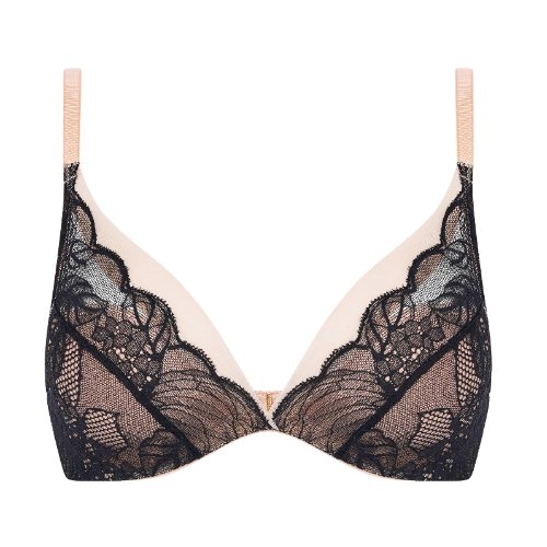 Chantelle Midnight Flowers black padded bra