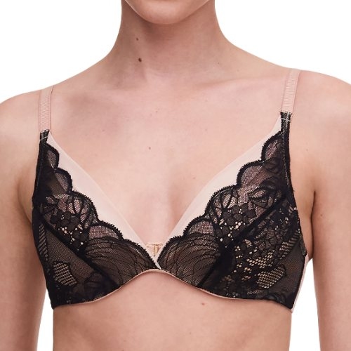 Chantelle Midnight Flowers black padded bra