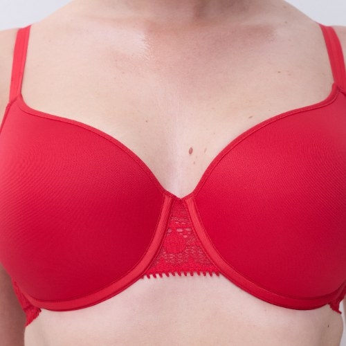 Chantelle Day to Night poppy red padded bra
