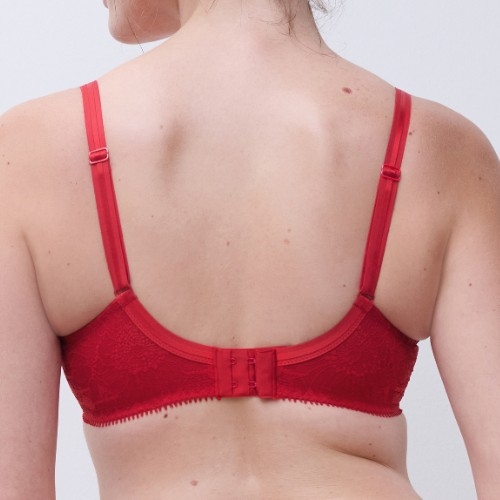 Chantelle Day to Night poppy red padded bra