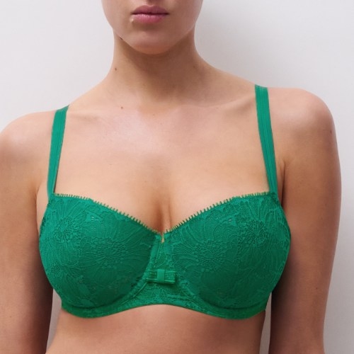 Chantelle Day to Night green non-padded bra