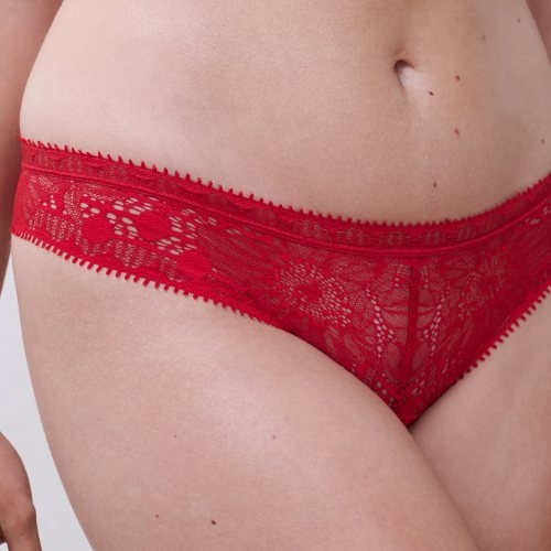 Chantelle Day to Night poppy red thong