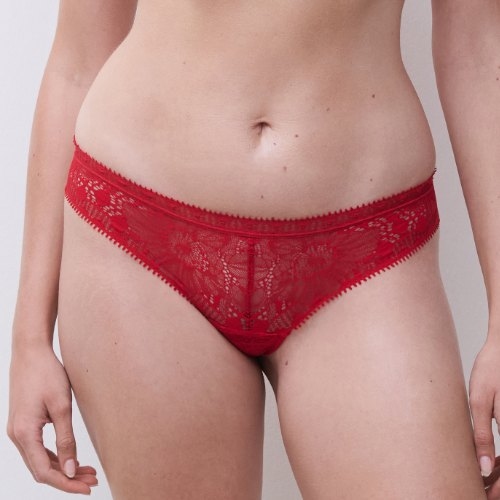 Chantelle Day to Night poppy red thong