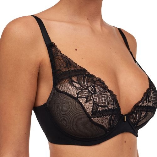Chantelle Orangerie Dream black padded bra