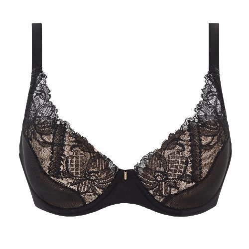 Chantelle Orangerie Dream black padded bra