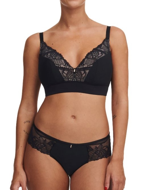 Chantelle Orangerie Dream black wireless bra
