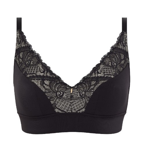 Chantelle Orangerie Dream black wireless bra