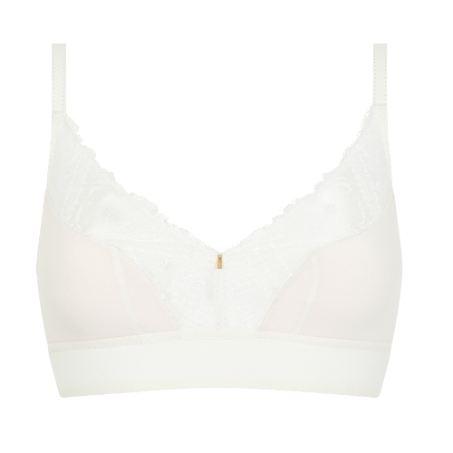 Chantelle Orangerie Dream white wireless bra