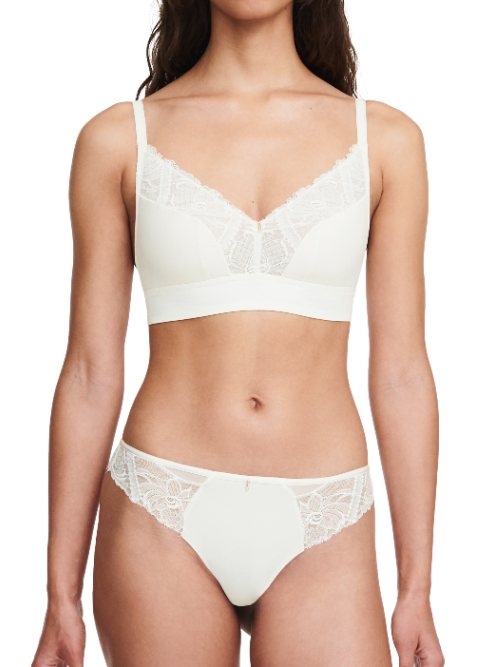 Chantelle Orangerie Dream white wireless bra