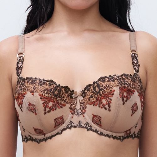 Chantelle Champ Elysees green non-padded bra