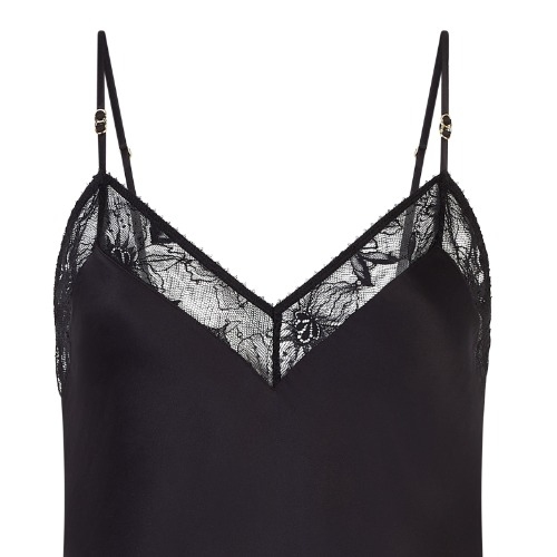 Chantelle Nachtmode Orchids black slipdress