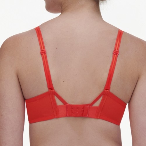 Chantelle Crush red non-padded bra