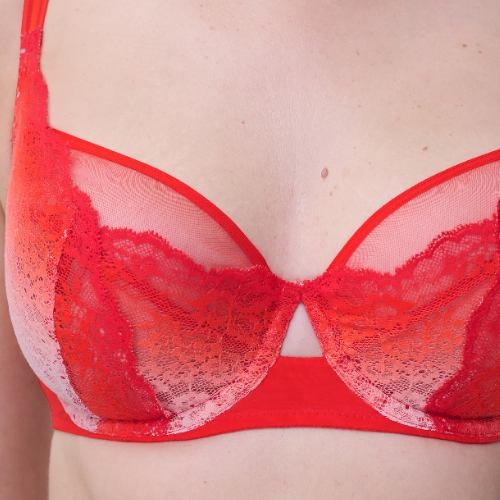Chantelle Crush red non-padded bra