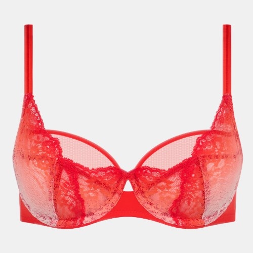 Chantelle Crush red non-padded bra