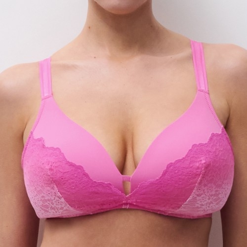 Chantelle Crush pink wireless bra
