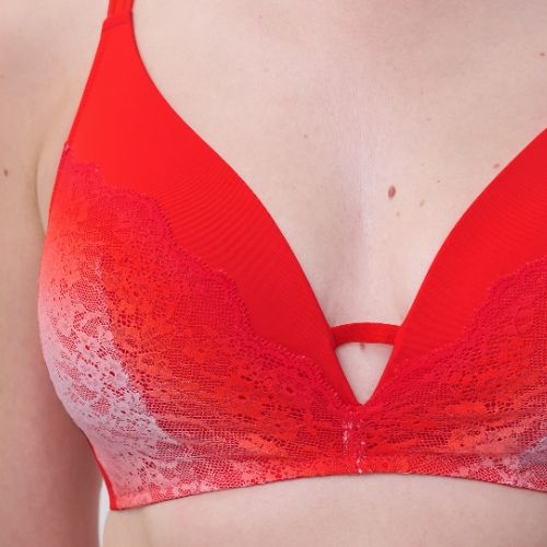 Chantelle Crush red wireless bra