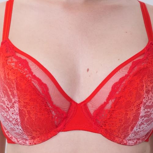 Chantelle Crush red padded bra