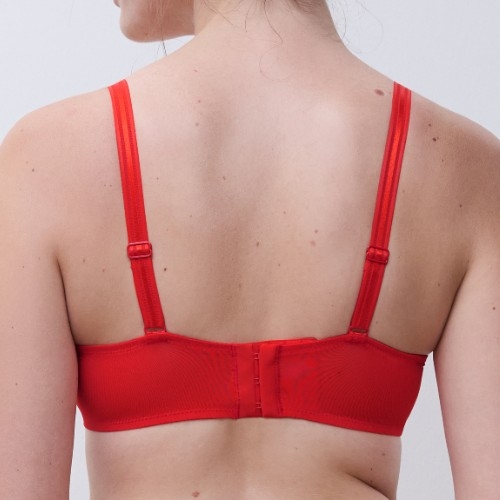Chantelle Crush red padded bra