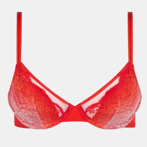 Chantelle Crush red padded bra