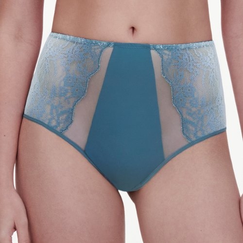 Chantelle Crush blue high waist brief