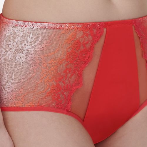 Chantelle Crush orange high waist brief