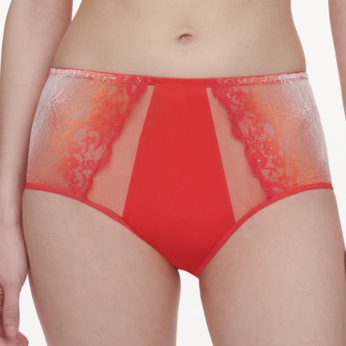 Chantelle Crush orange high waist brief