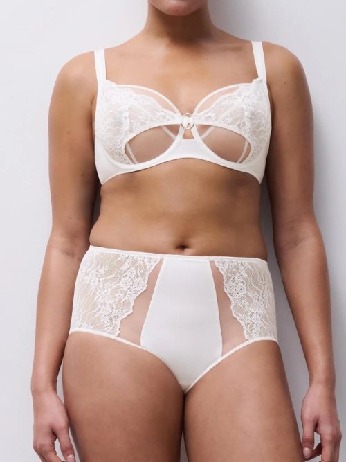 Chantelle Crush white high waist brief