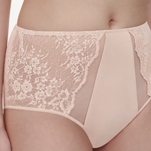 Chantelle Crush pink high waist brief
