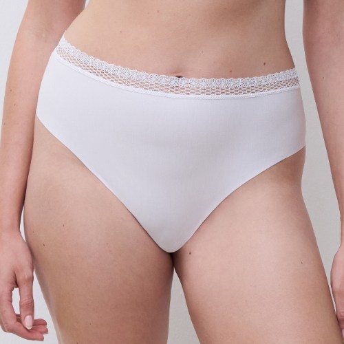Chantelle Cozy Chic white high waist brief