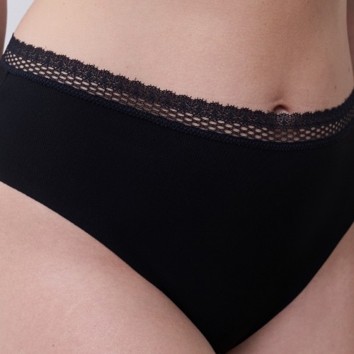 Chantelle Cozy Chic black high waist brief