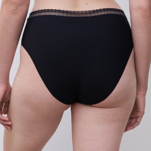 Chantelle Cozy Chic black high waist brief