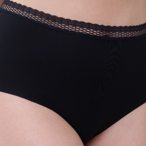 Chantelle Cozy Chic black high waist brief