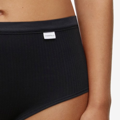 Chantelle Cotton Comfort black high waist brief